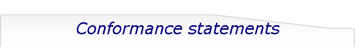 Conformance statements